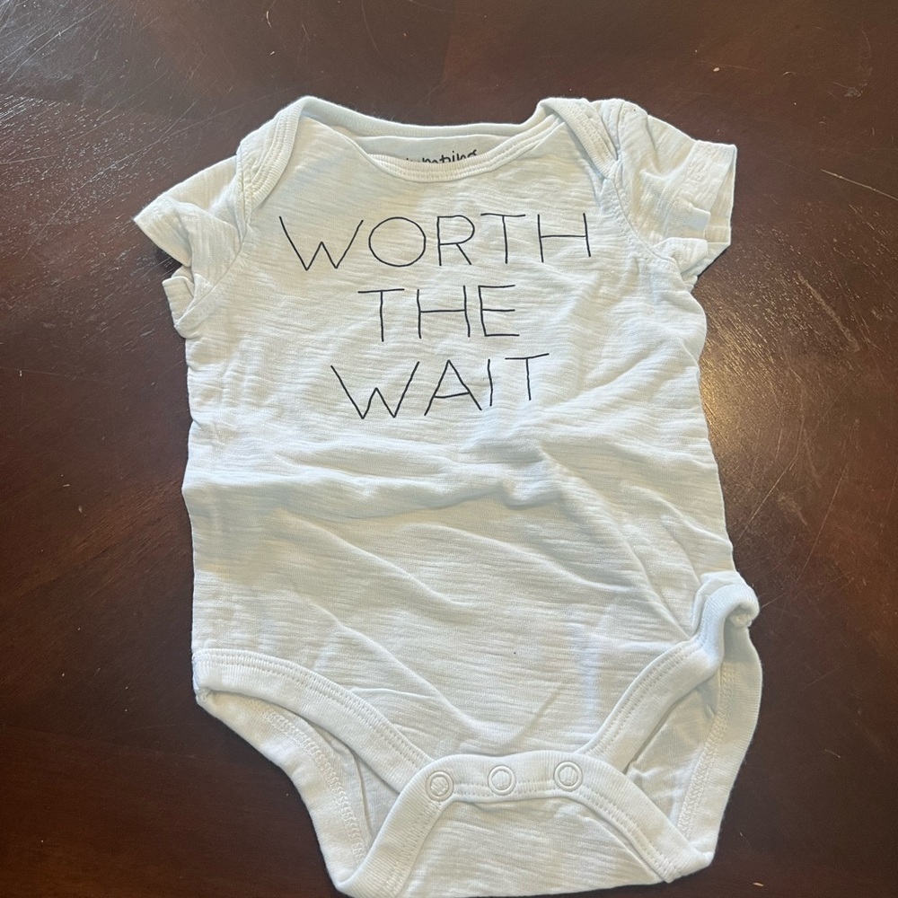 Jumping Beans White Baby Onesie